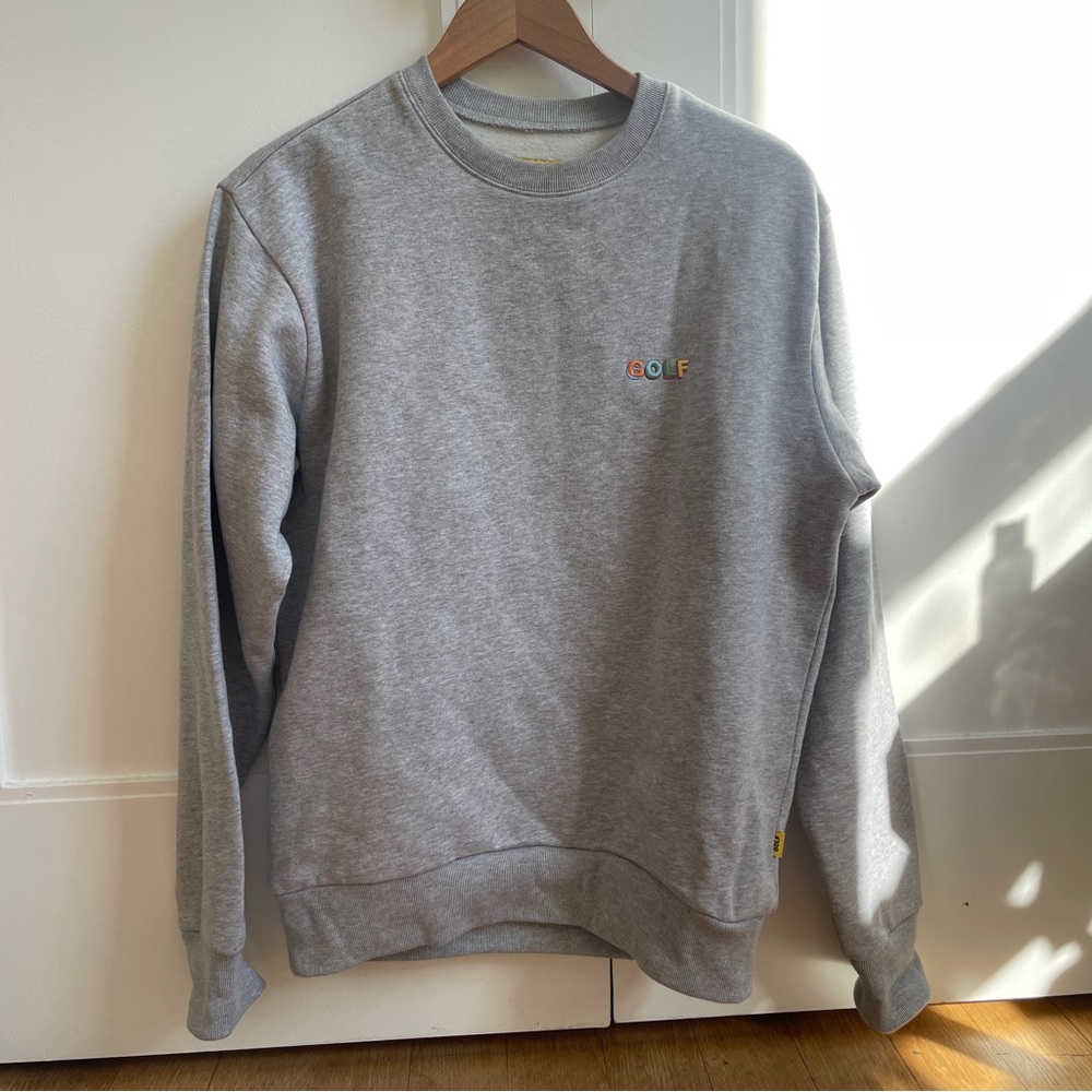 GOLF WANG gray crewneck sweater